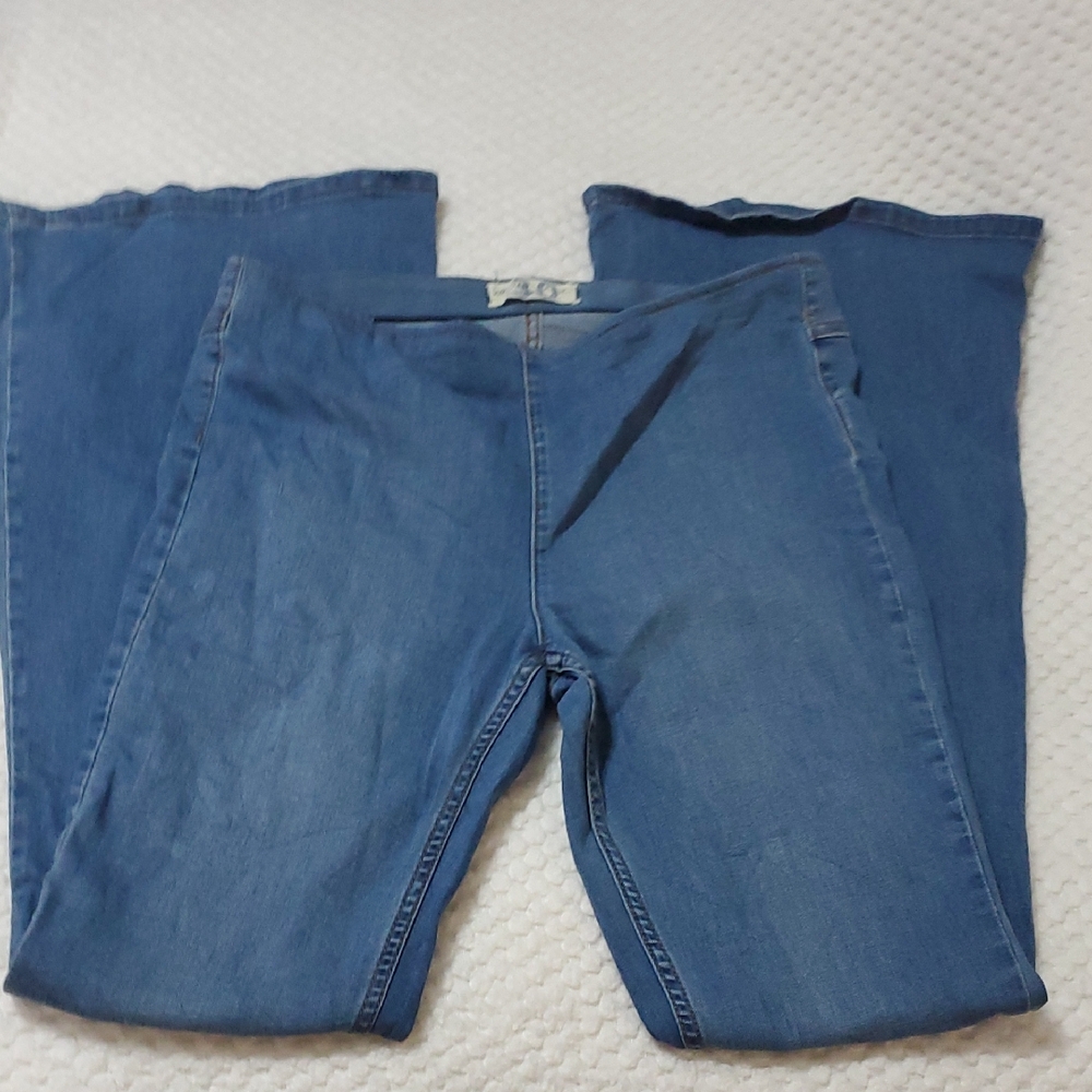 We The Free Blue Flare & Wide Leg Jeans